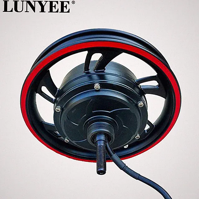 12 Inch 800W-1500W Gearless Motor Disc Brake Electric Bike Scooter Motor 36V-72V
