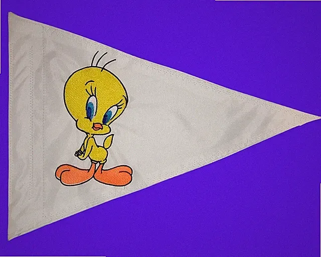 12"x18 Tweety Triangle Safety Flag jeep ATV UTV Recumbent Trike Bicycle Trailer