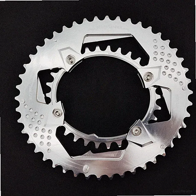 bikinGreen Oval CNC Chainring 46/30T For Shimano 4 Arm 10-12 Spd Road Cyclocross