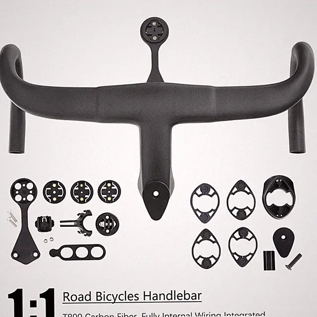 Carbon Fiber Road Bicycle Handlebar Fully Internal Wiring Integrated for F12/F14