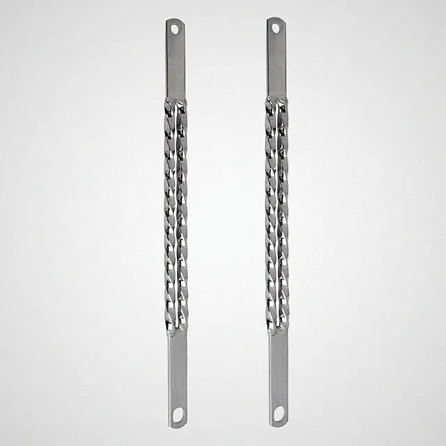 DOUBLE TWISTED Bicycle Springer Fork Bars Chrome for 12" Cruiser Lowrider Bikes
