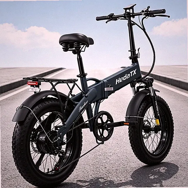 E-Bike 20" Electric Bike Fat Tire 750W Peak Folding City Bicycle Commuter Ebike