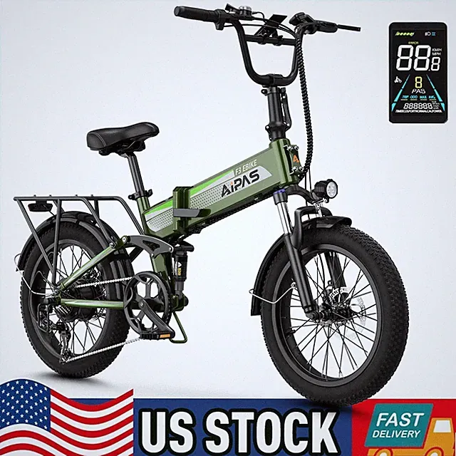 Electric Bike 1500W Electric Bicycle 48V 12AH 20" Fat Tire Mountain e bike Adult