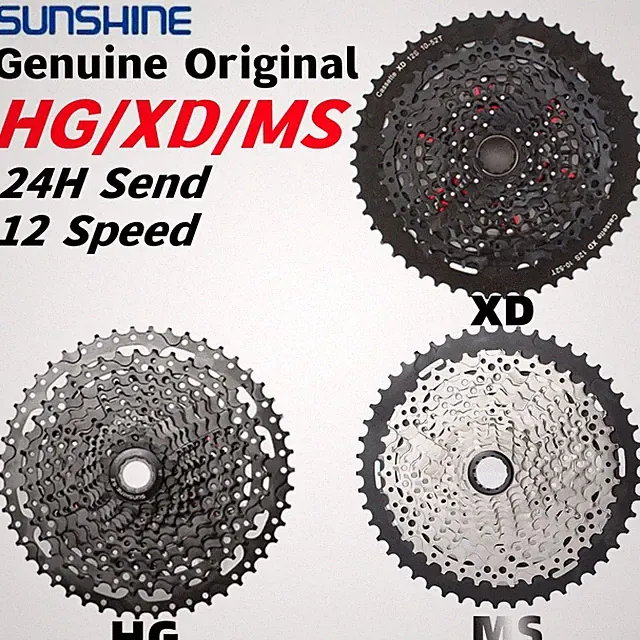 For Shimano HG/XD/MS 12 Speed MTB/Road Bicycle Freewheels Bike Cassettes 11-52T