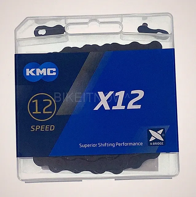 KMC X12 Bike Chain 12 Speed 126L Black For SRAM Shimano