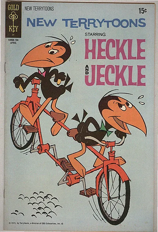 New Terrytoons #12 April 1971 FN Tandem Bicycle Cover