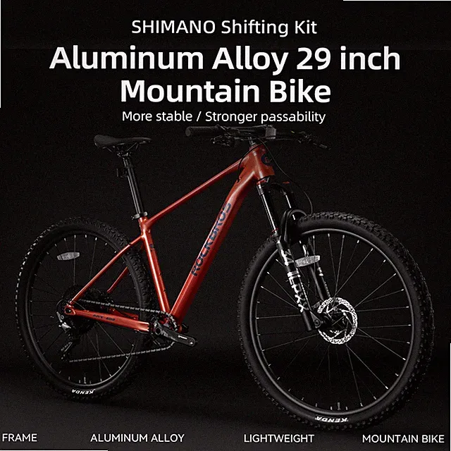 ROCKBROS MT600 29"Mountain Bike for Adult 16"Aluminum Frame 12 Speed Disc Brake