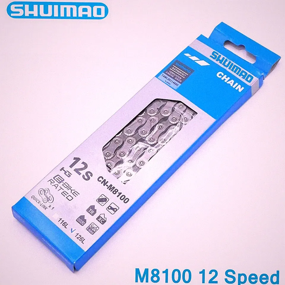 SHUIMAO 12 Speed Bicycle Chain DEOER XT CN-M8100 Road MTB Bike Chain 126 Links
