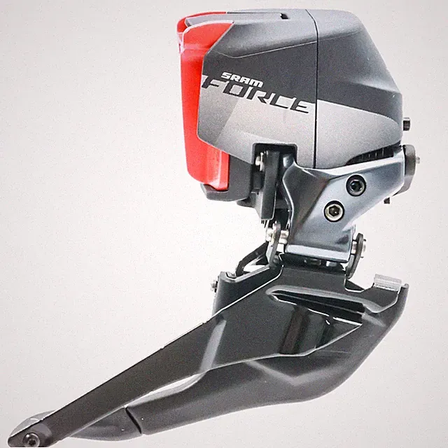 SRAM Force eTap AXS D1 Front Derailleur – Braze-On, Gloss Black, 12-Speed