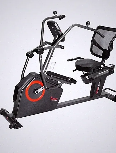 Sunny Health Elite Recumbent Cross Trainer Elliptical Bike w/Arm Exercisers
