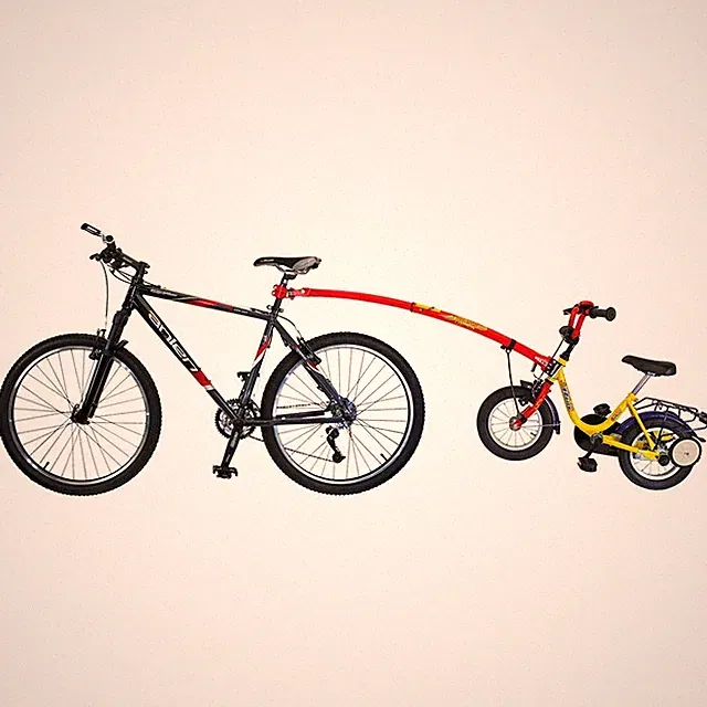 Trail-Gator Tow Bar for Bikes 12-20" - RED - Attach a child's bike to an adult