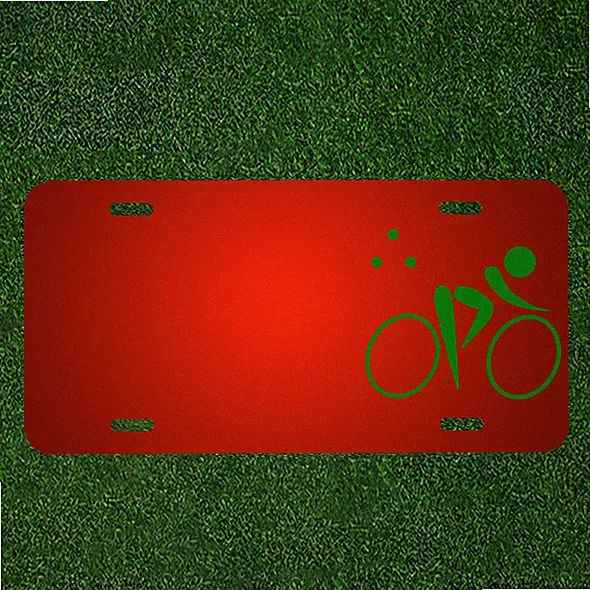 Triathlon Cyclist Bicycle License Plate Front Auto Tag Club USA Novelty Gift