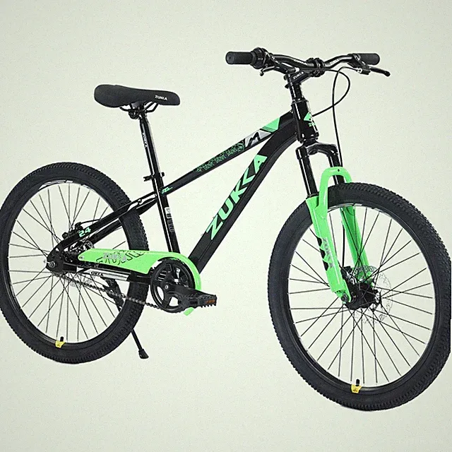 ZUKKA 24 Inch Single Speed Mountain Bike Disc Brake for Kids Ages 9-12